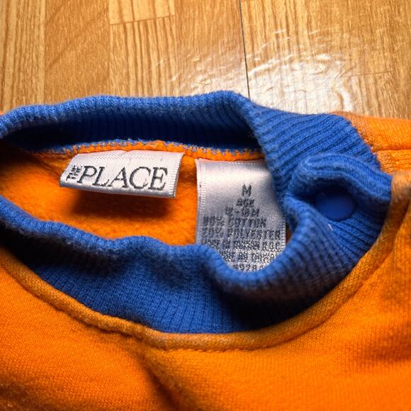 Vintage the Children's Place Orange Boys Pullover Sweatshirt Size M 12-18 Months - Picture 3 of 5